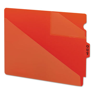 Smead® End Tab Poly Out Guides, Two-pocket Style, 1-3-cut End Tab, Out, 8.5 X 11, Red, 50-box freeshipping - TVN Wholesale